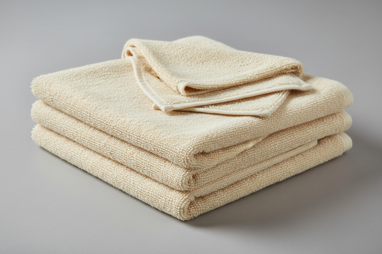 serviette de douche propre pliée