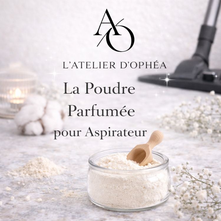 Poudre parfumée pour aspirateur