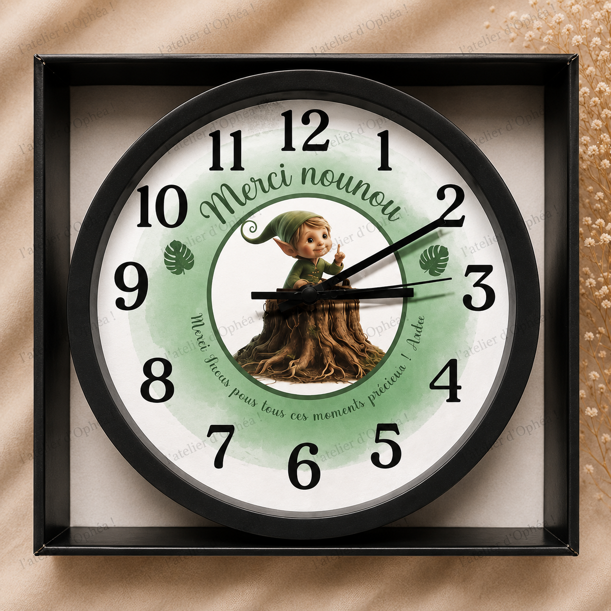 🕒 Horloge Personnalisée ❤️