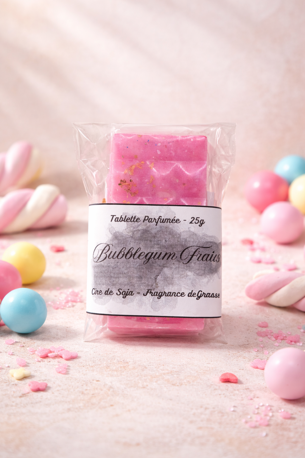Tablette Parfumée Bubblegum Fraise - 25 grammes