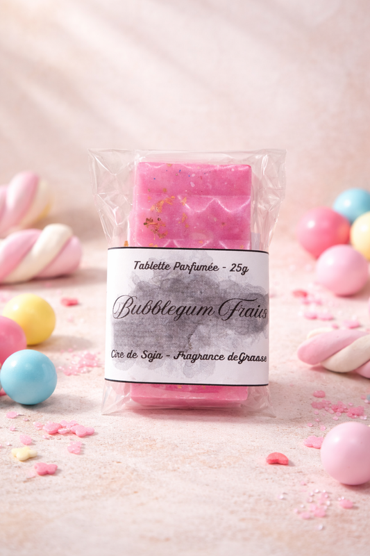 Tablette Parfumée Bubblegum Fraise - 25 grammes