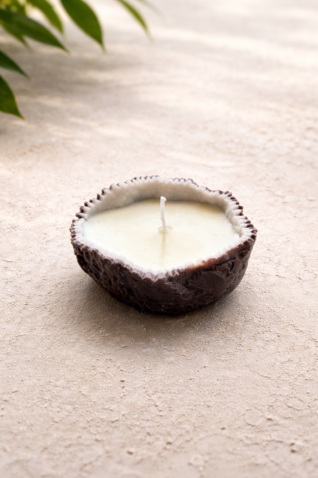 Bougie noix de coco artisanale